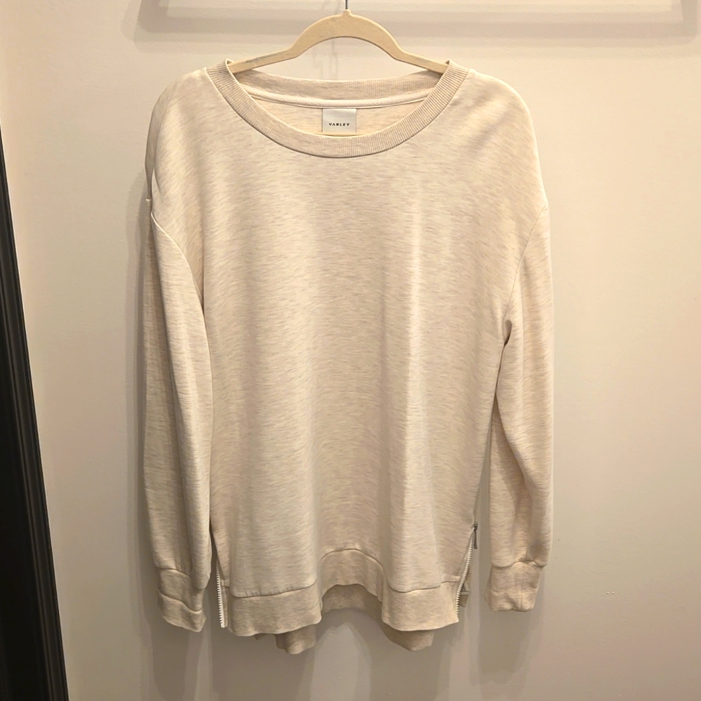 Varley Cream Crewneck Sweatshirt